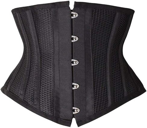 Charmian Women's Double Heavy Spiral Steel Boned Underbust Waist Cincher Corset in Kuwait