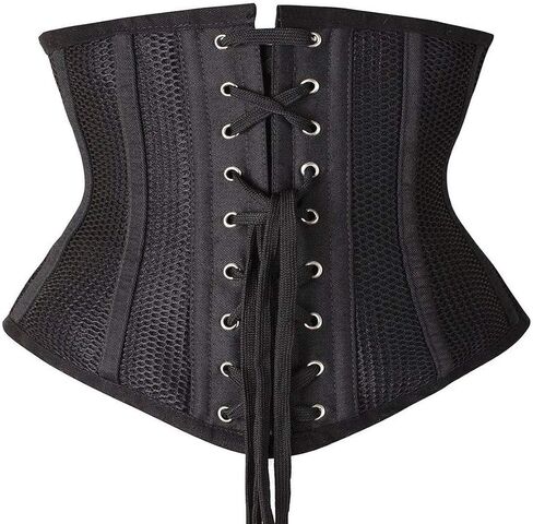 Charmian Women's Double Heavy Spiral Steel Boned Underbust Waist Cincher Corset in Kuwait