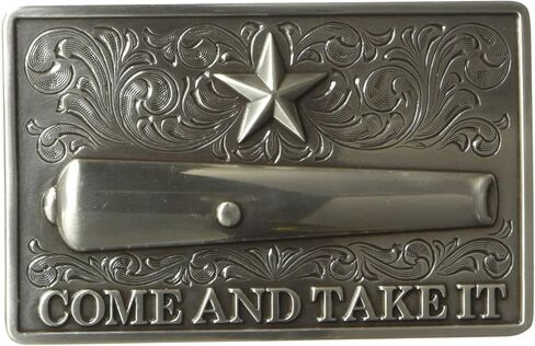 Nocona Men's Rectangle Come and Take It Buckle in Kuwait