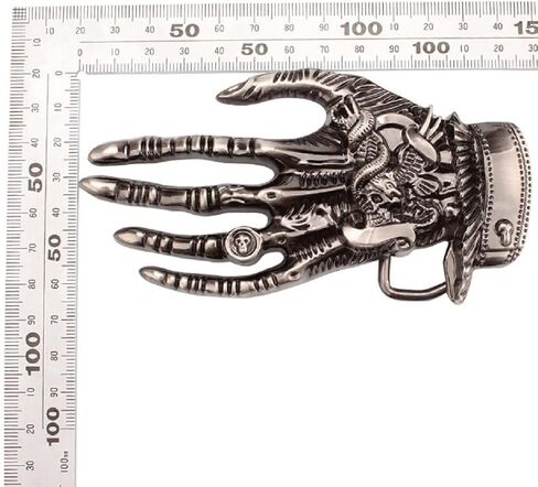 Skull Belt Buckle for Men, Punk Skeleton Hand Belt Buckle, Gothic Viking Skull Hand Belt Buckle, Western Cowboy Belt Buckle, Best Man Belt Buckle, Silver Wedding Belt Buckle Gifts in Saudi Arabia