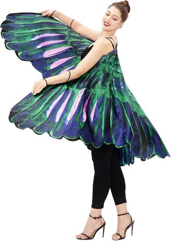 فقط للحفلات، فستان على شكل فراشة للسيدات، فستان فاخر على شكل فراشة للبالغين بأجنحة رافين للهالوين in Kuwait