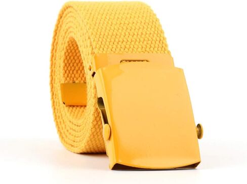 Womens Canvas Belts Nylon Military Tactical Wrap Belt With Medal Buckle Candy color in Kuwait