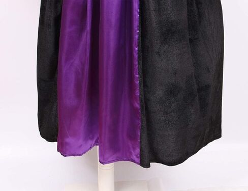 Colorful House Women Wicked Witch Costume, Purple Long Sorceress Classic Dress in Kuwait