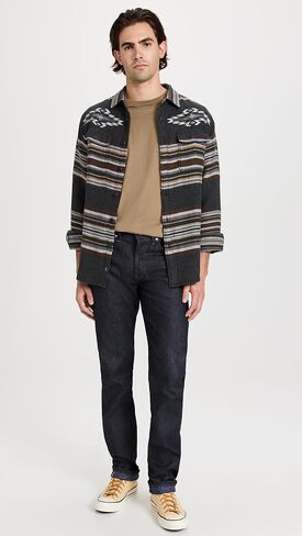 قماش الدنيم العاري والشهير للرجال ذو طباعة الكيمونو الغريب Selvedge in Kuwait