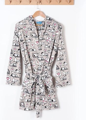 Berkshire Blanket Peanuts® VelvetLoft® Women's Lightweight Short Robes,Snoopy Cute Character Bathrobes in Kuwait