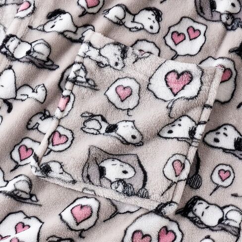 Berkshire Blanket Peanuts® VelvetLoft® Women's Lightweight Short Robes,Snoopy Cute Character Bathrobes in Kuwait