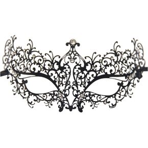 Geek-M Metal Laser Cut Masquerade Mask Women Venetian Party Mask