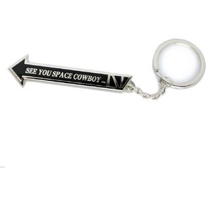 See You Space Cowboy Meme Keychain Metal Accessories Key Ring Chain Nerd Anime Game Gift For Cowboy Bebop in Saudi Arabia