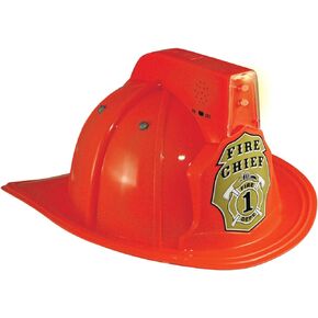 Aeromax Fire Fighter Black Helmet W/Lights & Siren Costume Hat Child in Saudi Arabia