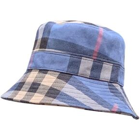 RUINUO Womens Bucket Hat Beach Sun Hat for Sunmmer Travel Cotton Plaid Colorful Packable Bucket Hats