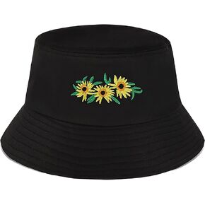 XYIYI Fashion Embroidery Bucket Hat Cotton Beach Fisherman Hats for Women Girls in Kuwait