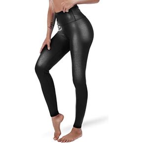 DOP DOVPOD Women's High Waisted Yoga Pants with Pockets Pattern Workout Sports Runnning Athletic Leggings