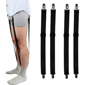 قميص يبقى للرجال، مرنة على شكل I شكل قابل للتعديل مع مشبك إغلاق بتقويم ممتاز للرجال, أسود, Large in Kuwait