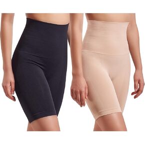 Skinnygirl Women's Mid Length Seamless Slip Shorts, Multipack