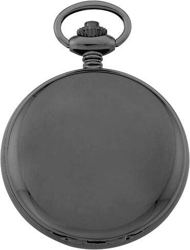 Gotham Men's Gunmetal 17 Jewel Mechanical Double Hunter Pocket Watch # GWC14050BBK in Kuwait