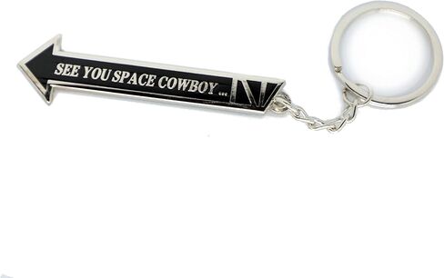 See You Space Cowboy Meme Keychain Metal Accessories Key Ring Chain Nerd Anime Game Gift For Cowboy Bebop in Saudi Arabia