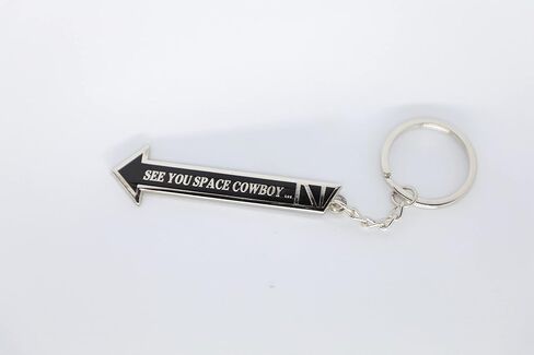 See You Space Cowboy Meme Keychain Metal Accessories Key Ring Chain Nerd Anime Game Gift For Cowboy Bebop in Saudi Arabia