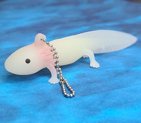 سلسلة مفاتيح Axolotl من Invert Aquatics - مصنوعة من السيليكون الناعم والمطاط in Kuwait