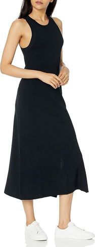 The Drop Women's Gabriela High-Neck Cut-In A-Line Side Slit Maxi Sweater Dress in Saudi Arabia