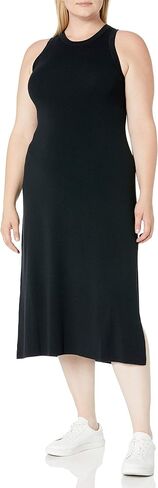 The Drop Women's Gabriela High-Neck Cut-In A-Line Side Slit Maxi Sweater Dress in Saudi Arabia