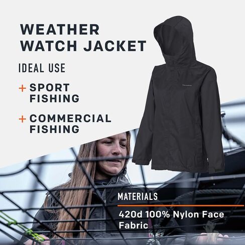 Grundens Women’s Weather Watch Hooded Fishing Jacket | Waterproof, Stain-Resistant in Kuwait