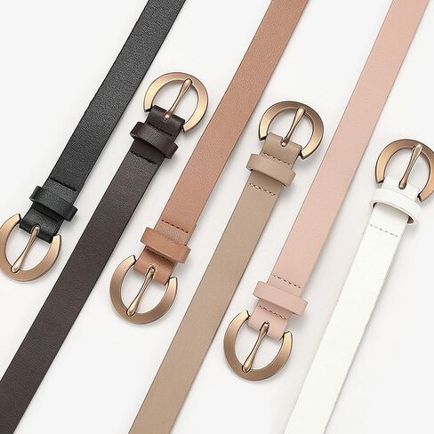 توتبيد احزمة دائرية من الجلد الصناعي للنساء للجينز والسراويل والفساتين in Kuwait