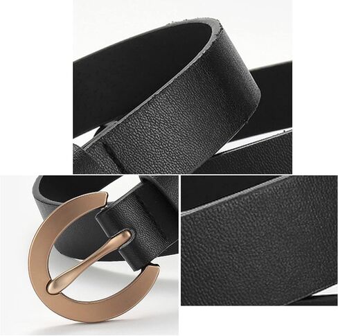 توتبيد احزمة دائرية من الجلد الصناعي للنساء للجينز والسراويل والفساتين in Kuwait