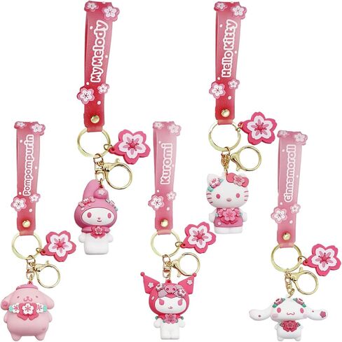 LODFHLL 5 Pcs Lovely Anime Keychain Set Cute Anime Figure Pendant kawaii Creative Gifts Accessories Key Chains in Saudi Arabia