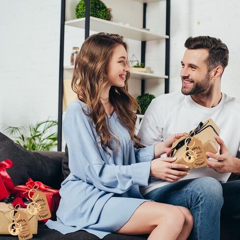 24 قطعة (I LOVE YOU FOREVER) سلسلة مفاتيح بتصميم فيل وحلقة مفاتيح مفضلة لحفلات استقبال المولود وحفلات الزفاف وهدايا الحفلات والهدايا التذكارية والديكورات، مع ملصقات وحقائب حريرية in Kuwait