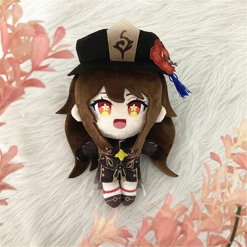 Genshin Impact Merch Box - Including Doll, Pillowcase, Hanging Picture, Acrylic Stand, Amulet, Keychain, Bell Pendant, 2 Brooch, 30 Lomo card, 50 Sticker (Hutao), 25cm*20cm*7cm (BOX-YS001) in Saudi Arabia