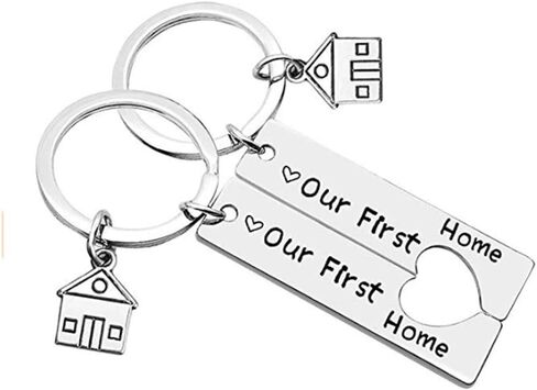 365Home 2-Pack Our First Home 2023 Keychain Housewarming Gift New Home Gift Realtor Closing Gifts in Kuwait