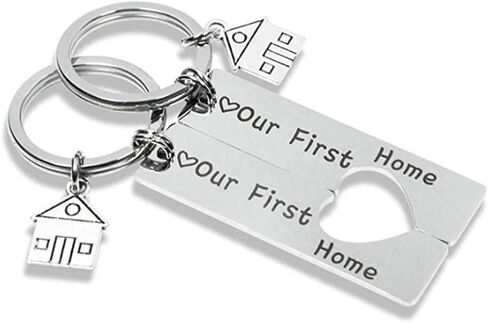 365Home 2-Pack Our First Home 2023 Keychain Housewarming Gift New Home Gift Realtor Closing Gifts in Kuwait