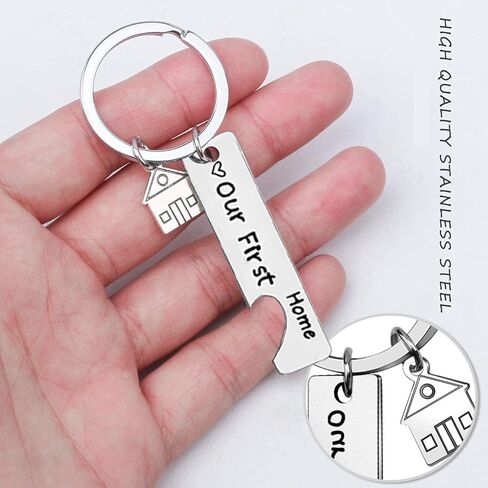 365Home 2-Pack Our First Home 2023 Keychain Housewarming Gift New Home Gift Realtor Closing Gifts in Kuwait
