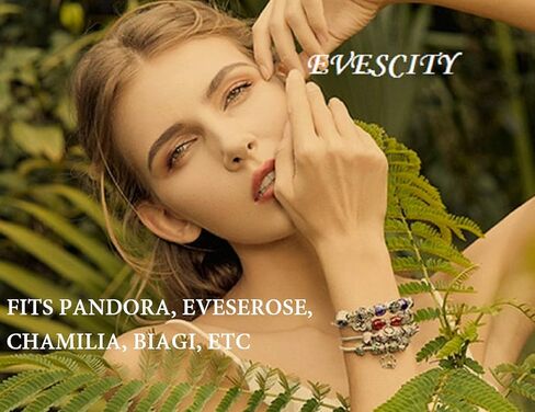 EVESCITY 925 خرز فضي وذهبي متعدد الأنماط للأساور الساحرة، أفضل هدايا المجوهرات للنساء والفتيات in Kuwait