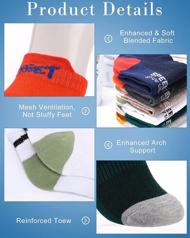 Yahenda 98 Pairs No Show Men Socks Casual Low Cut Ankle Sock Athletic Compression Comfort Ventilating Running Socks Bulk Socks for Homeless Sports Gym, Various Styles in Saudi Arabia