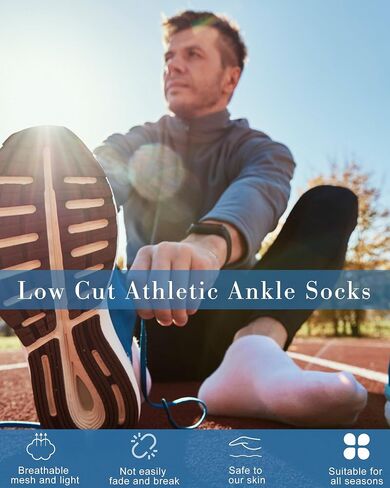Yahenda 98 Pairs No Show Men Socks Casual Low Cut Ankle Sock Athletic Compression Comfort Ventilating Running Socks Bulk Socks for Homeless Sports Gym, Various Styles in Saudi Arabia