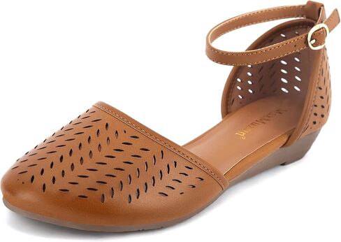 MaxMuxun Sandals for women 2026 Closed Toe Flats Roman Ankle Strap Cage Comfortable Summer Beach Dressy Shoes in Saudi Arabia