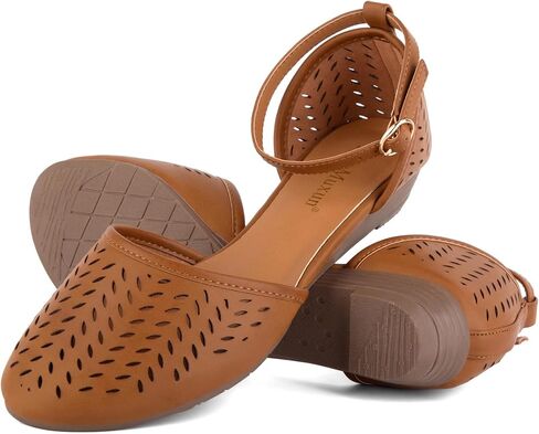 MaxMuxun Sandals for women 2026 Closed Toe Flats Roman Ankle Strap Cage Comfortable Summer Beach Dressy Shoes in Saudi Arabia