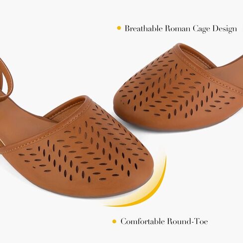 MaxMuxun Sandals for women 2026 Closed Toe Flats Roman Ankle Strap Cage Comfortable Summer Beach Dressy Shoes in Saudi Arabia