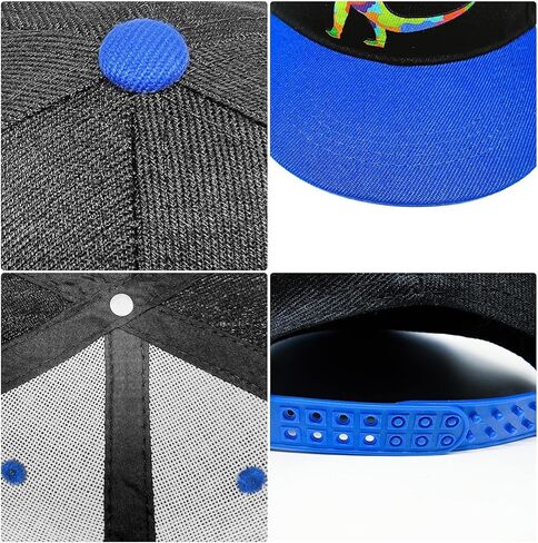 Negi Kids Hats for Toddler Boys Rainbow Dinosaur HAT Toddler Baseball Hats, Boys Hats for Kids Ages 4-8 in Kuwait