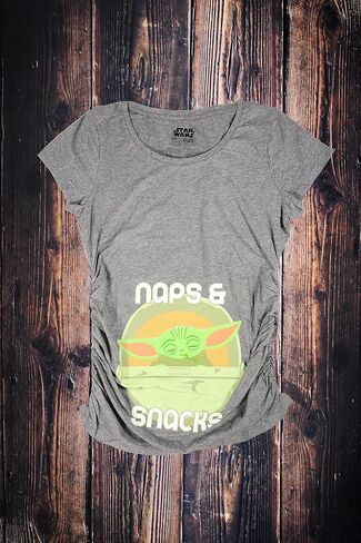 STAR WARS Mandalorian Child Nap Snacks Grogu Baby Yoda Maternity T-Shirt for Women in Saudi Arabia