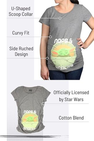 STAR WARS Mandalorian Child Nap Snacks Grogu Baby Yoda Maternity T-Shirt for Women in Saudi Arabia