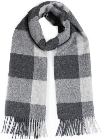 Inca Fashions - 100% Pure Baby Alpaca Buffalo Plaid Scarf for Men and Women in Kuwait