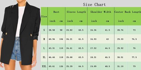 Taodou Womens Casual Blazers Oversized Open Front Peak Collar Buttons Work Office Jacket in Saudi Arabia