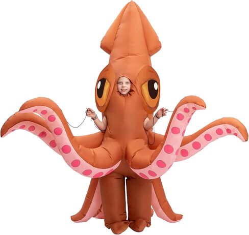 زي سكويد لكامل الجسم القابل للنفخ للأطفال من الجنسين من سبوكتاكولار كرياشنز - مقاس متوسط in Kuwait