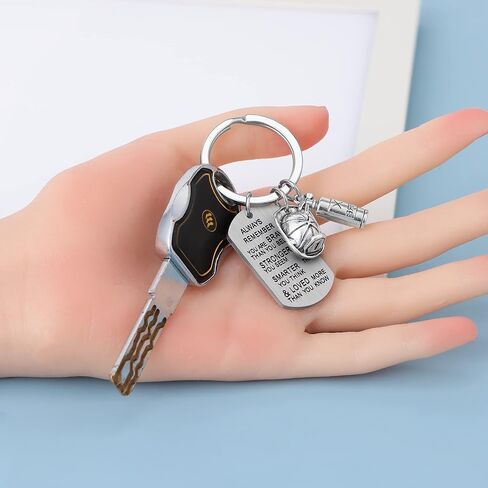 JRXOO Firefighter Keychain Firefighter To Be Gift Firefighter Graduation Gift Firefighter Gift For Men Firefighter Men Keychain in Saudi Arabia