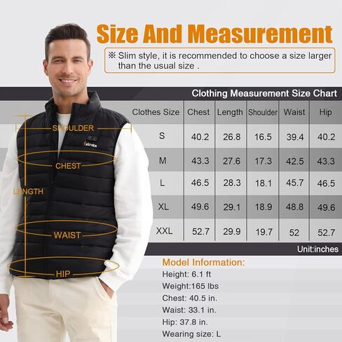 سترة Eskreka ساخنة للرجال مع حزمة بطارية متضمنة، سترة كهربائية خفيفة الوزن للرجال، سترات ساخنة للرجال قابلة لإعادة الشحن in Kuwait