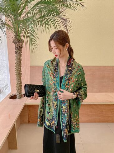 K-Elewon Silk Scarf Head scarf Fashion Scarves Long Lightweight Sunscreen Shawls for Women in Kuwait