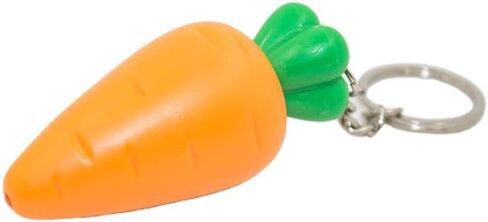 Pouoir 3 قطعة حلقة رئيسية صغيرة مصباح يدوي لطيف الجزرة على شكل سلسلة مفاتيح LED ضوء حلقة رئيسية مصباح شعلة الجزرة المفاتيح مصباح للأطفال in Kuwait