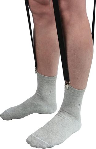 قميص يبقى للرجال، مرنة على شكل I شكل قابل للتعديل مع مشبك إغلاق بتقويم ممتاز للرجال, أسود, Large in Kuwait